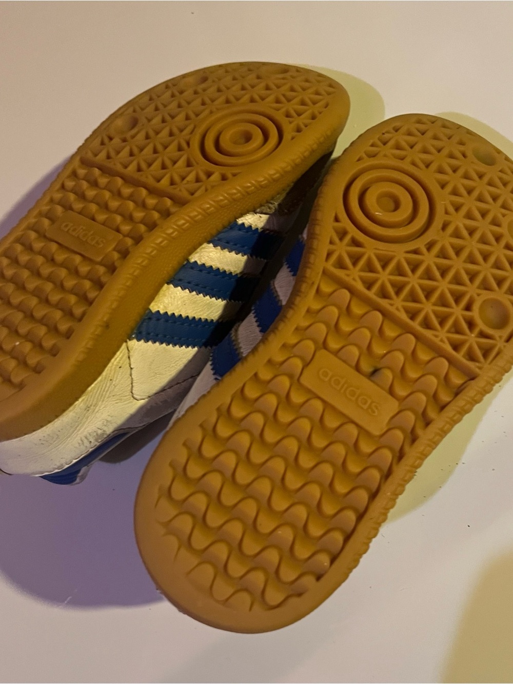 2 pairs - adidas Samba and Gazelle size 8 toddler